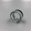 Contenedor de polvo de maquillaje transparente vacío portátil de 5ML 5G con tamiz y tapa de tornillo negro 10G caja de caja de bote de polvo suelto