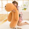NIEUW Lovely Large Soft Animal Capybara Plush Toy Big Gebulde Cartoon Hug kussenkussenbeer Kerstcadeau7994937