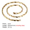 Einfaches Schmuckhalsband für Herren, Joyas, Titanstahl, hochglanzpoliert, für Herren, Modeketten, Halskette, Gold, 60 cm, 0,3 cm, 0,4 cm, 0,5 cm234B