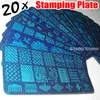 NUOVO modello 20X XL FULL Nail Stamping Stamp Plate Full Design Image Disc Stencil Transfer Polish Print Template QXE01-20
