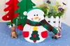 Christmas props Knifes Folks bag Santa Claus Tableware Silverware Suit Holders Pockets Bag Christmas Kitchen Dinner Party Decorations