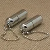 100pcs/lot Survival Waterproof cigarette cigar lighter Refillable Oil peanut lighter chain Key Chain encendedores de cigarrillos