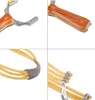 Varm kraftfull slingshot aluminium legering slingshot kamouflage utomhus skytte katapult jakt skytte sport bärbar slitstarka båge