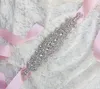 2019 moda di lusso Strass ornamento Cintura Accessori abito da sposa Cintura 100 vendita fatta a mano XW61 Fasce da sposa2582814