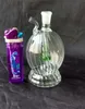 Vente en gros, livraison gratuite ----- 2016 nouveau narguilé polygonal en verre/bong en verre/tuyau en verre, accessoires cadeaux, couleur livraison aléatoire