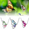 Korean dancing butterfly pendant crystal pendant necklaces boutiques foreign trade sources women jewelry 2337-8