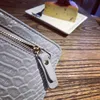 Short Wallets holders Women ladies Crocodile pattern PU Leather Bifold wallets Coin and Credit card holders packet Wallets top fashion