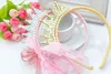 New 2016 Girls Hair Bands Pearls Resin Diamond Lace Bow Ribbon Crown Princess Children Accessories Hair Accessories Hair Band8319975