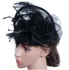 Modern test Colorful Feather Fascinator Hats For Church Wedding Party Evening Prom 2017 Popular Ladies Headband2021895