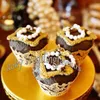 Livraison gratuite 70 pièces papier perlé papillon Cupcake Wrapper fête cadeau Cupcake douche paquet pour mariage doux réception fournitures