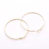 2016 Newest Gold 925 sterling silver Big Hoop Earrings Basketball Brincos Silver Large Circle Party Earrings for Women