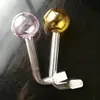 Fabrication de pipes à fumer en verre Bongs soufflés à la main Grand pot à angle droit à bulles colorées