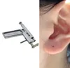 Profesjonalny ucho Nos Piercing Piercing Piercaste Set + 98 sztuk Stalowe ćwieki Przebijające pistolety do ucha żelazny garnitur