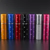 5 ml Aluminium Spray Tom Flaskor Plommon Blossom Refilerbar Liten Parfym Spray Atomizer Glasflaska