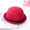 New Spring Autumn Winter Wool Women Top Hats Fashion Street Stingy Brim Hat Female Dome Cap GH-47