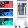 100PCS LOT 3528 LED Strip Light 24 Keys IR Fjärrkontrollen 5050 för RGB SMD-strängljus