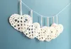White hearts decorations - Wedding decorations - crochet hearts - white hearts ornaments - Christmas tree ornaments - set of 12 sd44