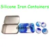 Siliconen Wax Containers Iron Kit Siliconen Box Kruiken met DAB Tool Opslag Jar Oliehouder voor Vaporizer Vape Siliconen Bong DHL