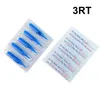 Punte di tatuaggi usa e getta blu Colore blu 3RT TIP ROUND TIPPA PRESTERILIZZATO UGGIO PER 3RL 3RS AGGI TATTOO