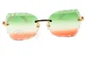 Specchio per incisione a colori, Jindian Fashion Carving Sunglasses 8300593 Tempo libero Occhiali da sole bianchi ultra-leggeri, dimensioni: 60-18-140