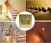 Led stair light lamp motion human body induction sensor wall light 1.5W + Light sensor step night down staircase hallway lighting 100-240v