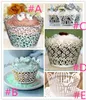 Livraison Gratuite 100 PCS Perle Papier Fleur Cupcake Wrapper Laser Cut De Mariage Douche Cupcake Wrapper Doux Décoration Fournitures Idées