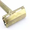 WEISHI Butterfly Safety Razor Long handle Silvery Gun color Bronze High Level Double-sided safety razor 1 SET/LOT NEW