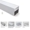 50 X 1M sets/lot wall washer aluminum profile for led and anodized crescentic led channel for wall light decoration