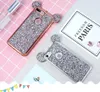 Bling Silicone Case para iPhone 6 6s 7 7 mais capa 3d desenho animado padrão ultra fino caso para iphone7 iphone 5 5s SE