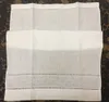 Home Textiles Towel 12PCS/Lot 14x22"White linen Hand Towel with Embroidered Blue Swiss Dot Holiday Towe Guest Towel For Occasions