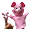 2017 baby plysch marionett leksaker tecknad lycklig familj roligt djur finger hand marionett barn lärande utbildning docka leksaker gåvor / fabrik direkt