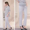 Office Ladies Formal Work Maternity Belly Pants Autumn Spring Fashion Pregnancy OL Straight Pants for Pregnant Women