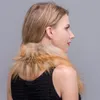 Oryginalne Fox Scarf Collar Dzianiny Puszysty Futro Collar Szalik Naturalny Fox Fur Neck Ring Fashion Fox Fur Scarf Lady's Neck Warmer