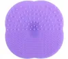 Brosse de maquillage en Silicone chaude brosse cosmétique nettoyant nettoyage épurateur conseil tapis outils de lavage tampon outil à main