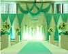 Vente chaude 3 pcs/lot (1 pcs 4*3 m + 2 pcs 2*2 m) glace soie mariage drapé rideau plissé toile de fond rideau décoration Swag fond