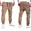 Mens joggers mannelijke broek mannen broeken casual vaste broek joggen joggen jogger zwart grijs kaki gym kleding