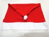 Capas de cadeira de natal papai noel chapéu vermelho para decoração de jantar decorações para casa ornamentos suprimentos mesa de jantar decorações de festa mk8377713