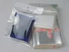 Sacs d'emballage en poly à trous de suspension (9x21.5cm) avec sac opp auto-adhésif, couverture mobile, vente en gros, 1000 pièces/lot