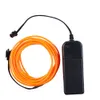 Nuova luce decorativa al neon String Light 3M Fleixble Azionato da una batteria AA EL Wire Rope Tube con controller