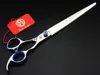 with retail leather case purple dragon 10.0" professional hair scissors hair cutting scissors Pet hair scissors