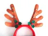 Nieuwe Kerst Rendier Hoofdband Cosplay Ornamenten Red Rendier Antler Hoofdband Santa Hat voor Kerstdag Wen4539