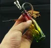 Mini moda de cristal de vidro transparente Hookah ------ hookah fumar cachimbo Gongos de vidro - plataformas de petróleo bongs de vidro cachimbo de fumar cachimbo de água