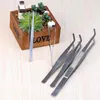 Rechte bocht RVS pincet Mos Micro Landschapsornamenten Speciaal tuingereedschap DIY ZAKKA Fairy Garden Bonsai Craft 2071712