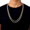 Fabrikshalsband choker lång 6mm vintage punk silver guld färg miami kedja hip hop kedja gåva för kvinnor män smycken291r