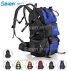 Outdoor Bags Hiking Backpack 50L Weekend Pack w Waterproof Rain Cover Laptop Compartment for Camping Travel4096833