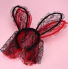 Cosplay Face Eye dentelle voile masque bandeau lapin lapin longue oreille bandeau Halloween fête de Noël déguisements bal mascarade accessoires nouveau cadeau