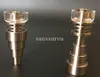 2016 Nieuwste 6 in 1 Domeloze Titanium Nail met Quartz Carb Cap Banger Titanium Nails 10mm 14mm 19mm Vrouwelijke Mannelijke Joint voor Glass Bong