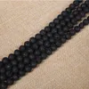 4 6 8 10 12mm Natürliche Lava Stein Perlen Schwarz Vulkanischen Rock Runde Stein Lose Perlen Für DIY Schmuck Armband, Großhandel