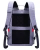Helt nya mäns ryggsäckväska 15/16 tums kanfas laptop ryggsäckar ryggsäckar för tonåringar grå 1pcs / lot drop shipping multifunktionsknapp