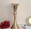 65 cm (h) flor de ouro suporte de mesa de casamento vaso de mesa de casamento adereços 8 pçs / lote